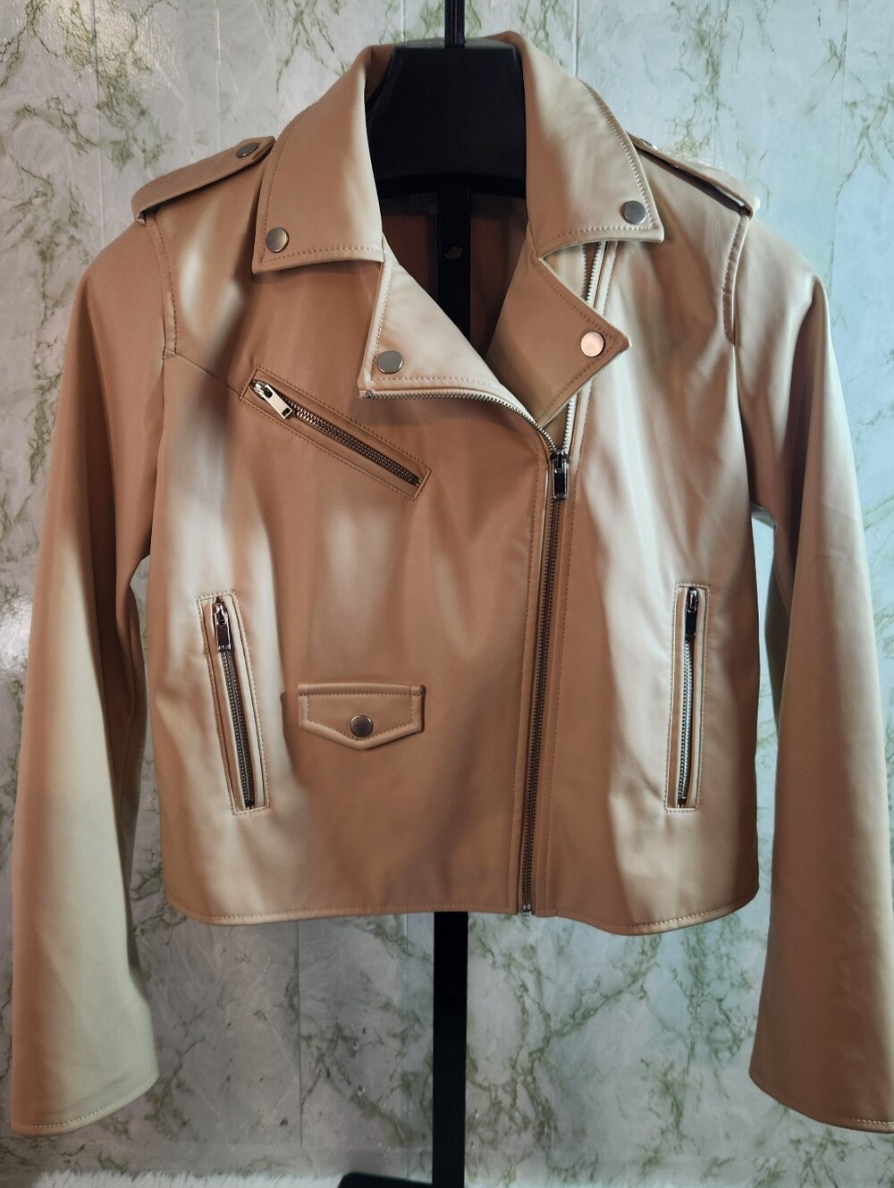 NINE WEST Imitation Leather Jacket